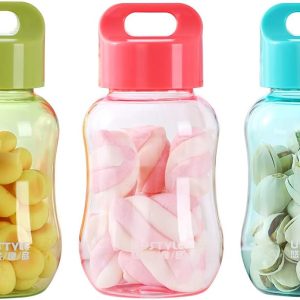 6oz Kids Small Water Bottle for School Food Grade Plastic Mini Cute Juice Travel Sports Wide Mouth Mugs in Bulk for Milk/Coffee/Tea Kitchen Storage Cups for Snacks Lunch Box