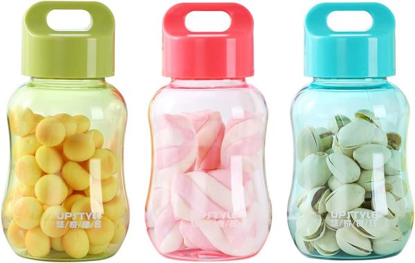 6oz Kids Small Water Bottle for School Food Grade Plastic Mini Cute Juice Travel Sports Wide Mouth Mugs in Bulk for Milk/Coffee/Tea Kitchen Storage Cups for Snacks Lunch Box